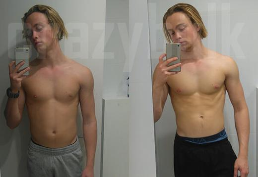 Crazy mass bulking stack before and after